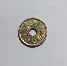 Spagna 25 pesetas, 1994 Isole