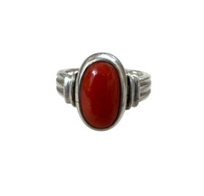 Anello corallo rosso argento