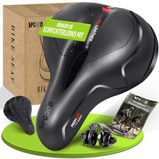 SPGOOD Sella Bici Comoda Sella Bicicletta Morbida Memory Foam Ergonomica