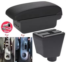 Bracciolo Renault Clio 4 IV 3 USB Portaoggetti Tessuto Nero Box Accessori