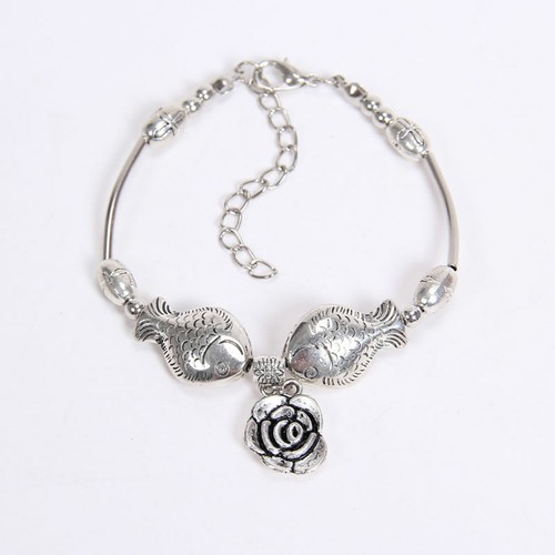 Bracciale rosa pesci col - bracciale,