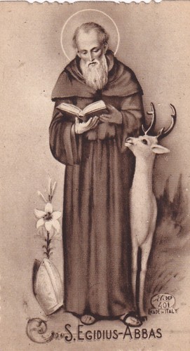 Santino holy card - santino, antica