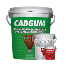 Guaina Liquida Rossa CAD GUM Elastica Impermeabile Incapsulamento amianto 5 Kg.