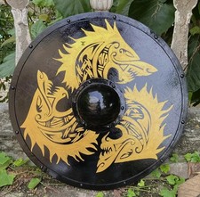 Scudo rotondo drago vichingo