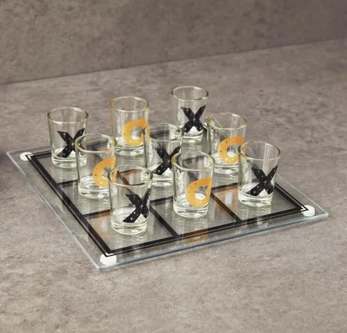 Tic tac toe - tic, bicchiere