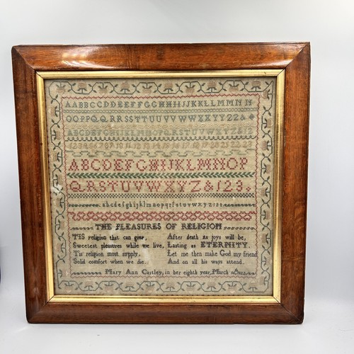 Georgian alphabet sampler 1822