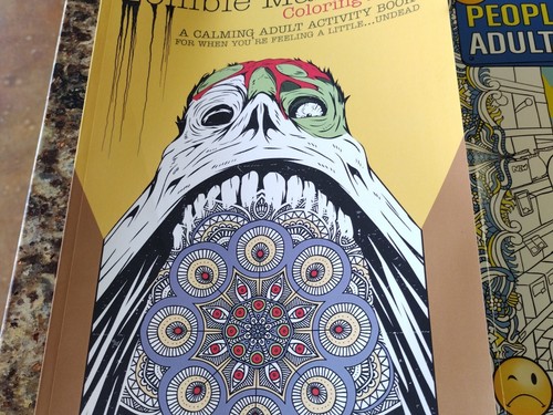 Zombie mandala coloring book - zombie,