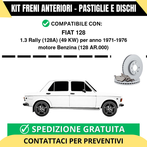 Kit freni anteriori - kit, 128