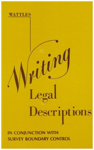 Writing legal descriptions - writing,