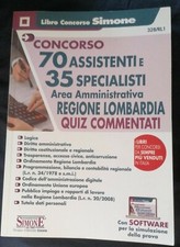9788891423733 70 Assistenti e 35 Specialisti - Area Amministrati...iz Commentati