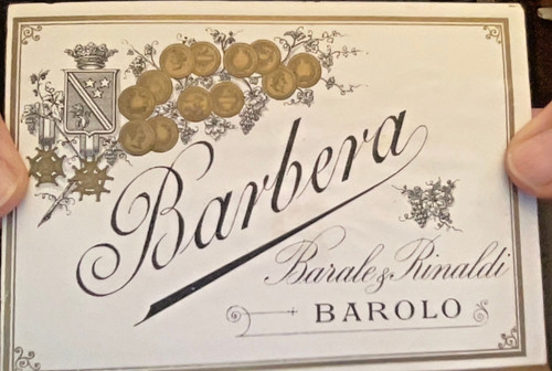 Etichetta vino barbera - etichetta, della