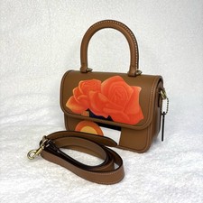 Borsa Coach X Tom Wesselmann Rogue CA122 manico superiore tracolla CAMMELLO CHIARO beige