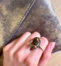Cocktail ring vintage Quarzo
