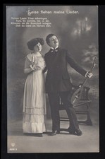 Cartolina d'amore Franz Schubert - Le mie canzoni implorano silenziosamente... MEDIA 26.2.1914