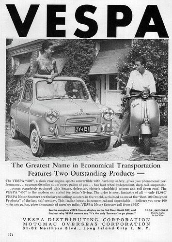 Pubblicità vespa 400 sport - 400,