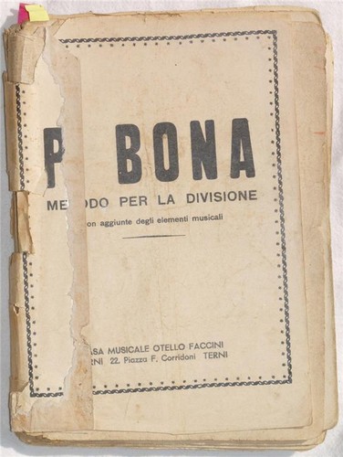 Bona metodo per divisione - metodo,