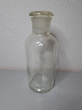 VECCHIO VASO FLACONE BARATTOLO BOTTIGLIA FARMACIA 1 LITRO IN VETRO CON TAPPO