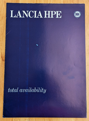 Brochure lancia hpe 1980 - lancia,