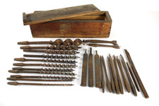 Antica SCATOLA in LEGNO con 25