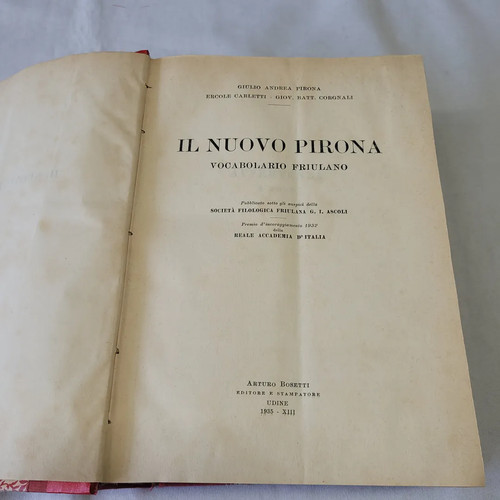 Nuovo pirona - (aa.vv.), il