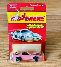 Vintage Majorette Movers # 248-293 Pontiac Firebird Trans Am raro rosa MOC