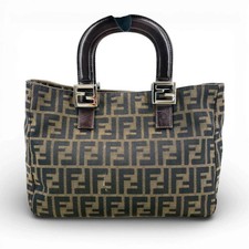 Fendi ZUCCA CANVAS HANDBAG