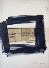 ANTONIO DEL DONNO TECNICA MISTA SU TELA 70x50 CON ARCHIVIO
