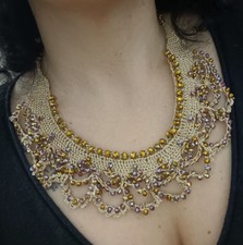 Collana collier fatta mano - fatta,