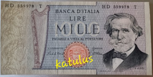 Mille lire banconota giuseppe - lire,