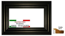 Cornice foto Nera liscia in