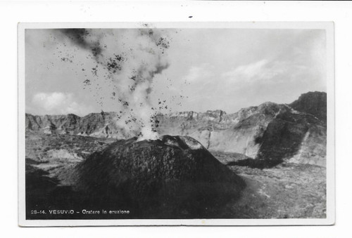 Cartolina napoli vesuvio - cartolina,