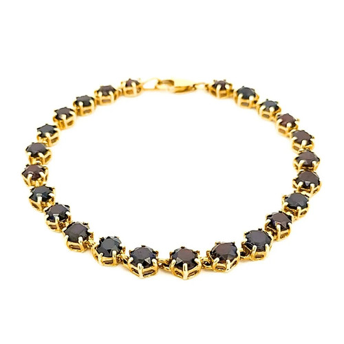 Bracciale donna granati oro - bracciale,