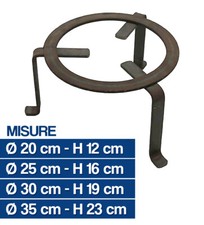 TREPPIEDI CIRCOLARE IN FERRO PER CAMINO FUOCO VARIE MISURE (37577V)