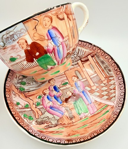 Antica tazza piattino - e,