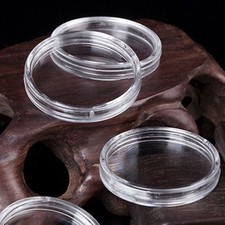 Porta capsule porta monete applicato plastica trasparente rotondo contenitore us