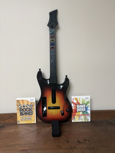 Nintendo wii guitar - guitar, hero