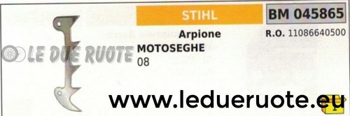 11086640500 arpione rostro - arpione,