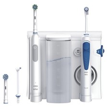 USATO:Braun Oral-B Oxyjet spazzolino elettrico+idropulsore+13 ricambi SIGILLATI