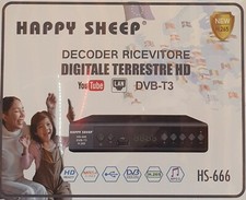 DECODER RICEVITORE DIGITALE TERRESTRE DVB-T3 TV SCART HDMI 1080P REG PVR HD 999