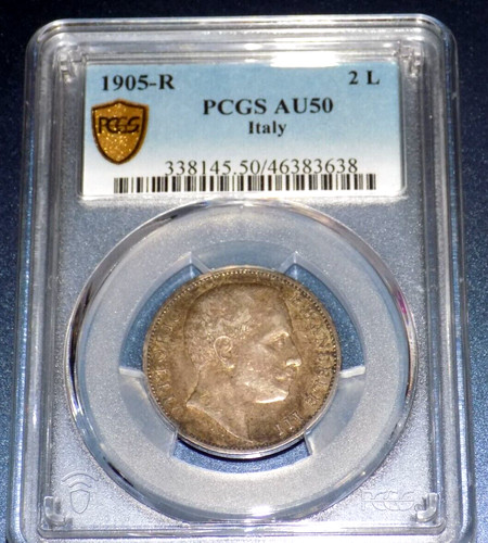 1905r italia due lire - due, pcgs