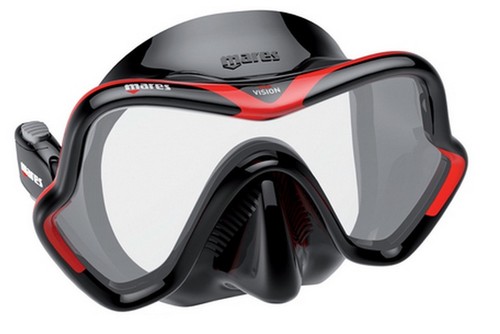 Mares one vision black red - one, black/red