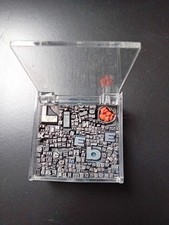 Caratteri tipografici scatola plexiglas Liebe lettere numeri distanziatori