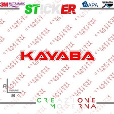 ADESIVO STICKER LOGO KAYABA MISURE PERSONALIZZATE