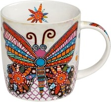 maxwell & williams mug 370 ml porcellana decoro farfalla