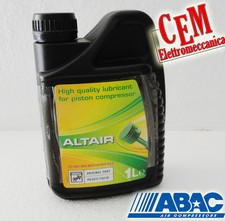 Olio Abac Altair 1 litro lt per compressore a pistoni idoneo per fini fiac balma