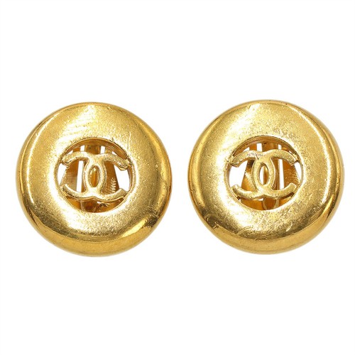 Orecchini chanel tono oro logo - chanel,