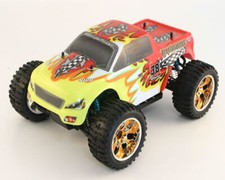Automodello Brushless Monster Truck 4WD 1:10 2,4 GHz Giallo/Rosso RTR RKO1150-01