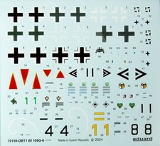 MESSERSCHMITT BF 109G-6 109 G 1/72 DECALS DA KIT EDUARD ca.135x134mm