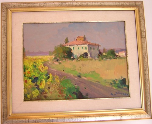 Livorno olio tavola 30x40 - olio, su