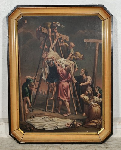Antico quadro oleografia - quadro,
